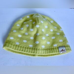 Merkley M2 Headgear Lime Green Polka Dot Beanie Hat Lined